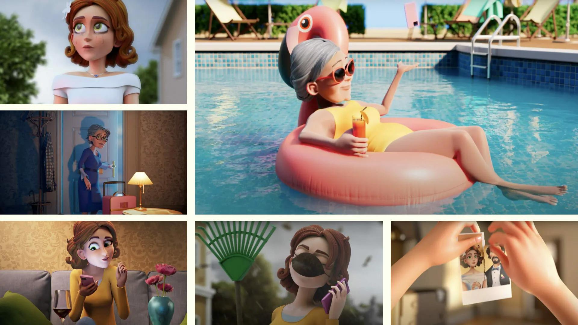 Merge mansion image collage