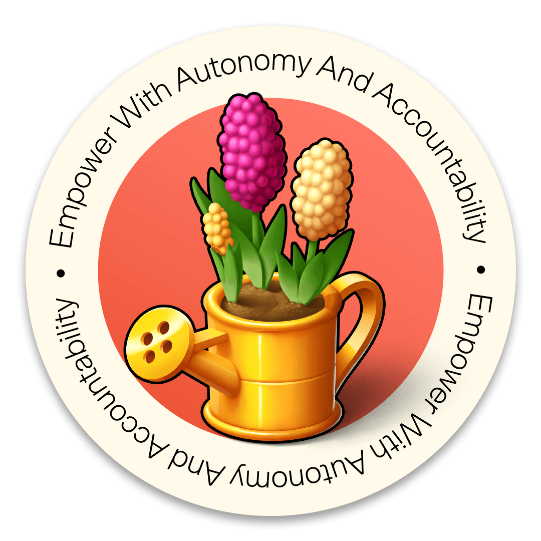 A golden watering can containing some flowers from Merge Mansion