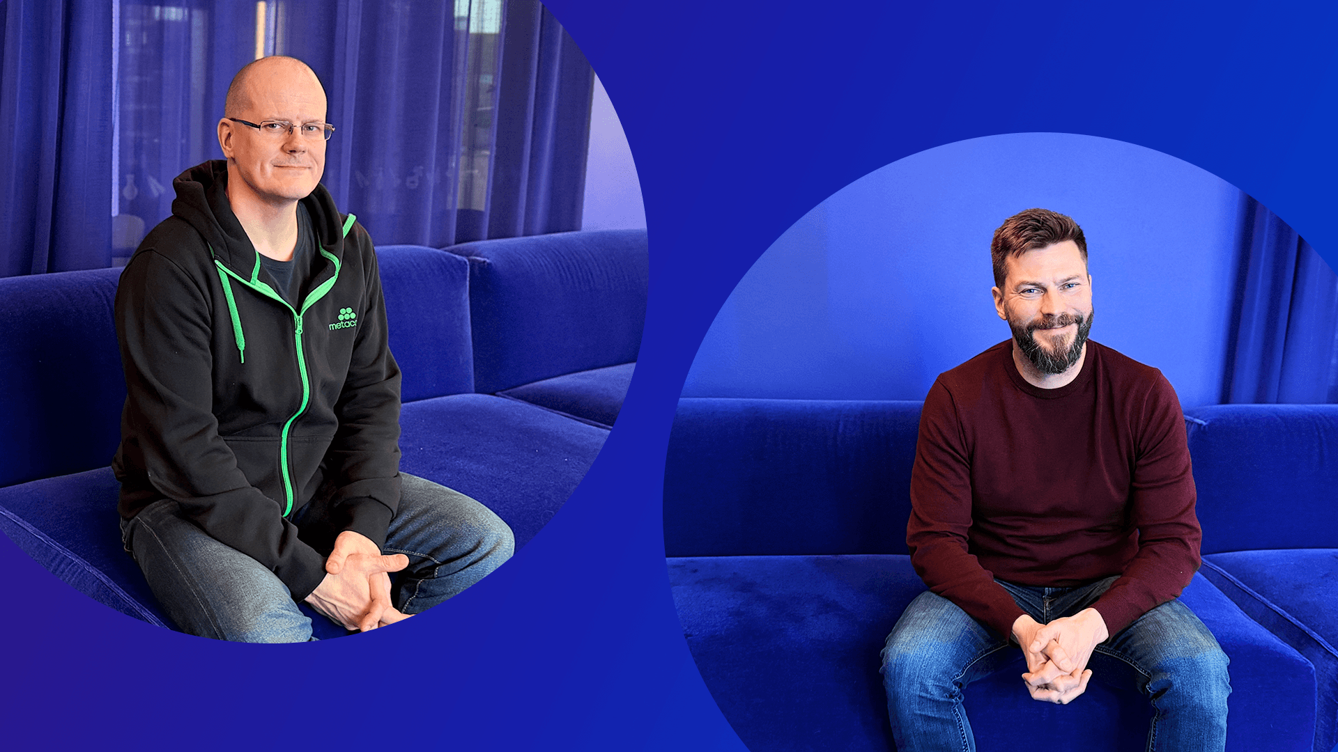 CTO Petri Hyökyranta and Head of Engineering Daniel Lindkvist