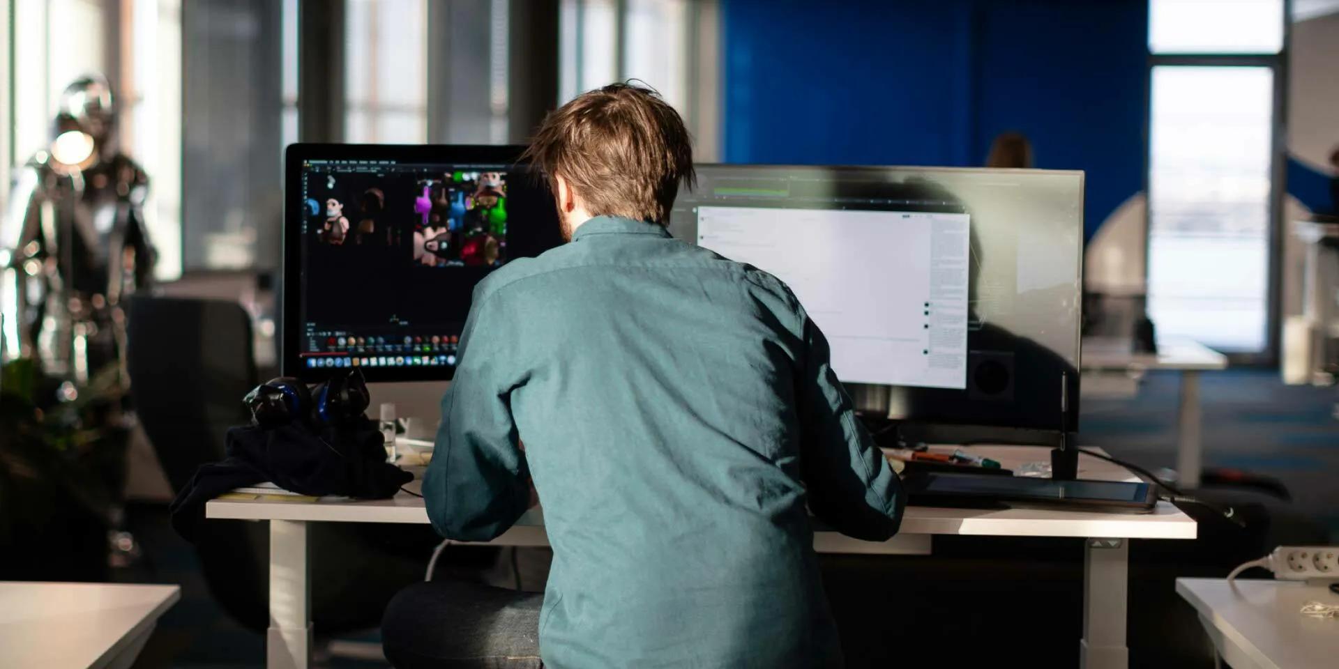 Metacore employee hard at work